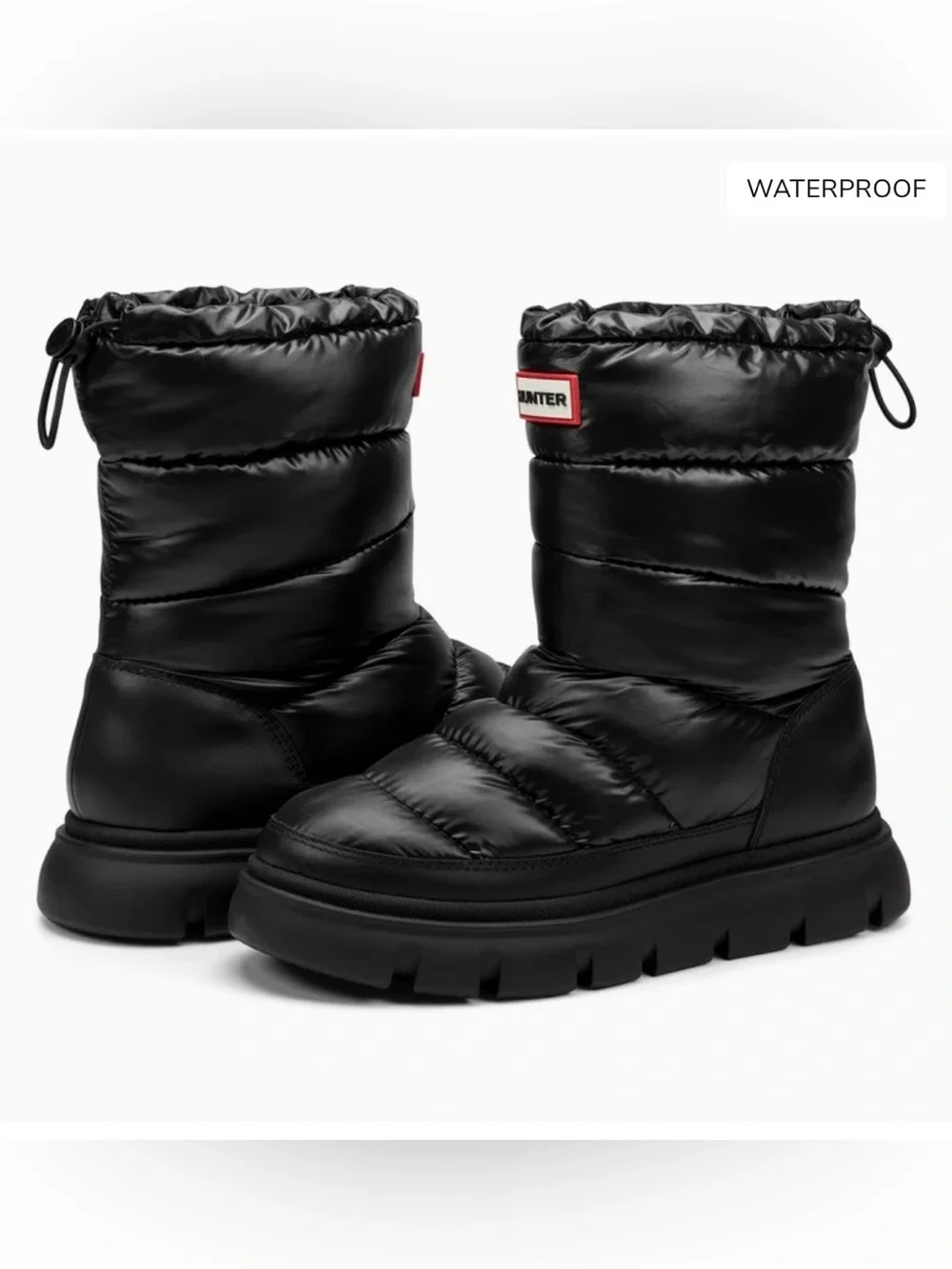 Hunter Women's Maribel Lug Sole Insulated Waterproof Snow Booties